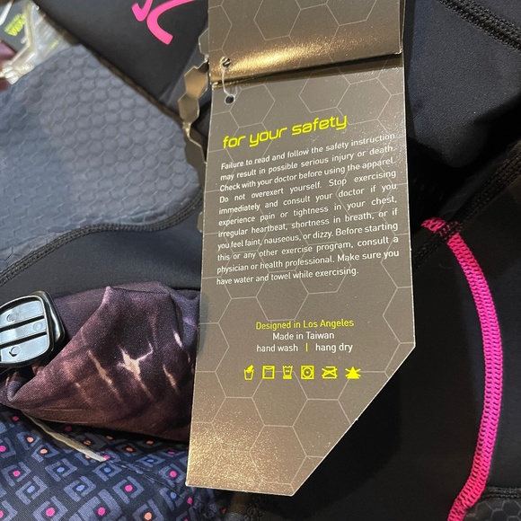 NEW KUTTING WEIGHT Heat Generating Set Shirt Capri Large XL Neoprene Black NWT - Picture 7 of 15